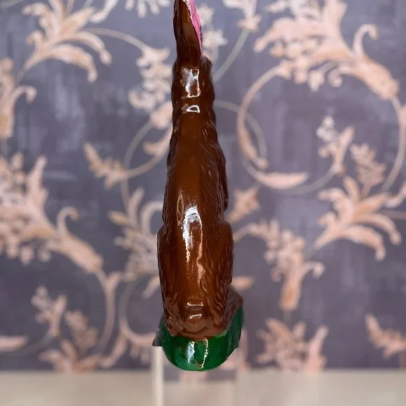 Vintage Estate Faux Chocolate Easter Bunny Figurine - Picture 5 of 8
